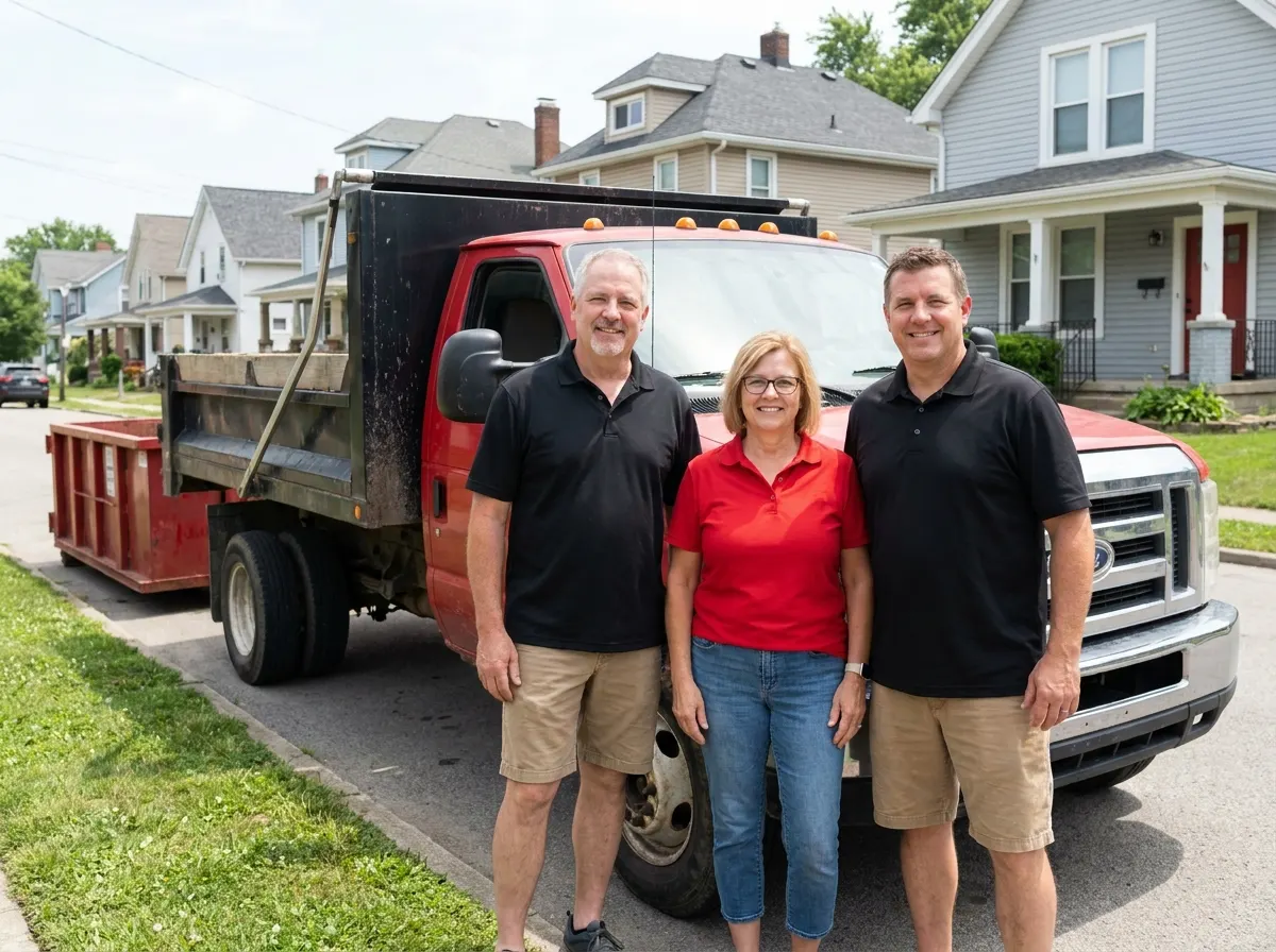 Rapid Dumpster Rental dumpster team in Cincinnati, OH